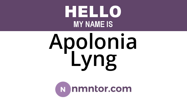 Apolonia Lyng