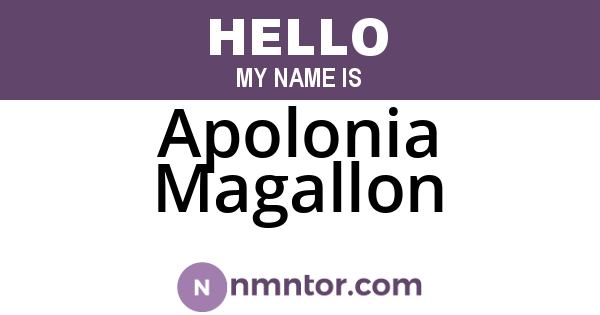 Apolonia Magallon