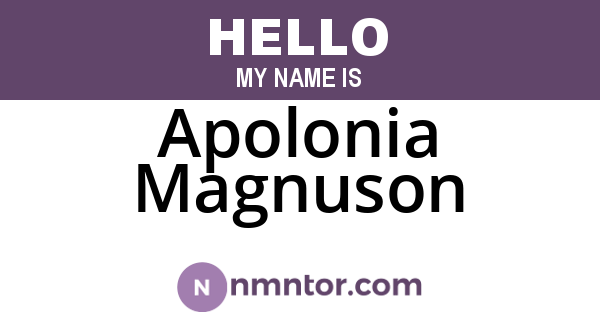 Apolonia Magnuson