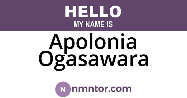 Apolonia Ogasawara