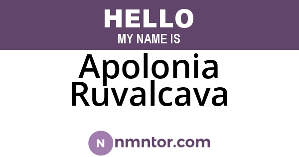 Apolonia Ruvalcava