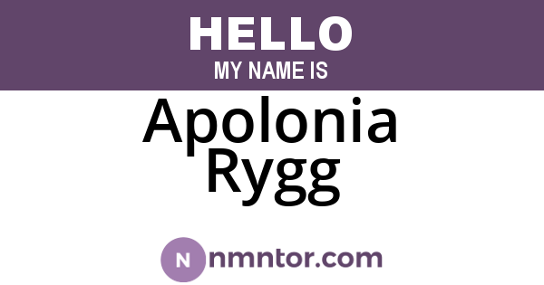 Apolonia Rygg