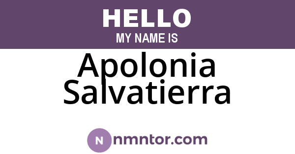 Apolonia Salvatierra