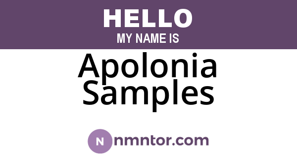 Apolonia Samples
