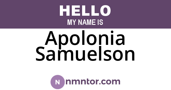 Apolonia Samuelson