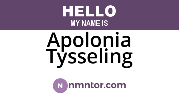 Apolonia Tysseling