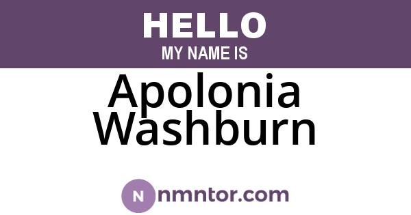 Apolonia Washburn