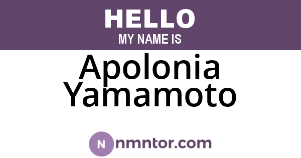 Apolonia Yamamoto
