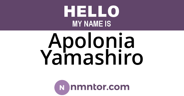 Apolonia Yamashiro