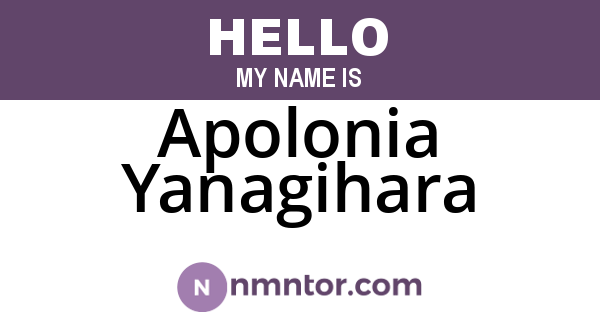 Apolonia Yanagihara
