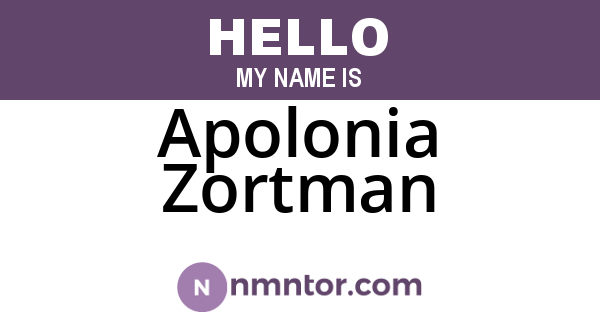 Apolonia Zortman