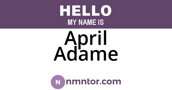 April Adame