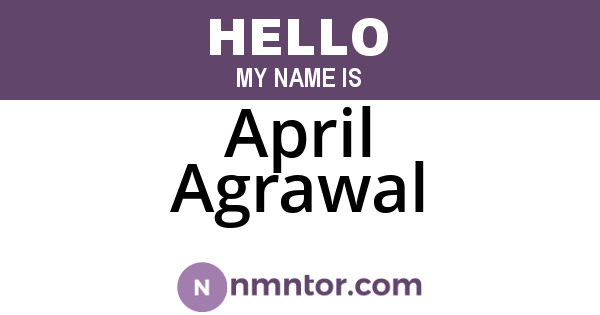 April Agrawal