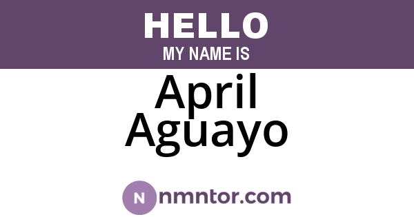 April Aguayo