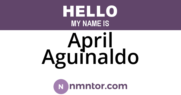 April Aguinaldo