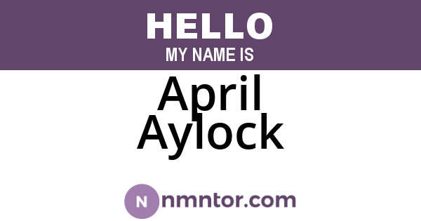 April Aylock