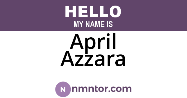 April Azzara