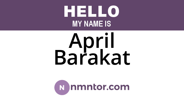 April Barakat