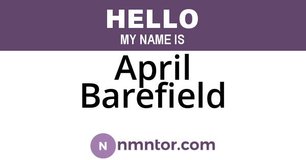April Barefield