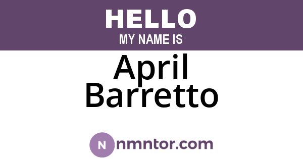 April Barretto