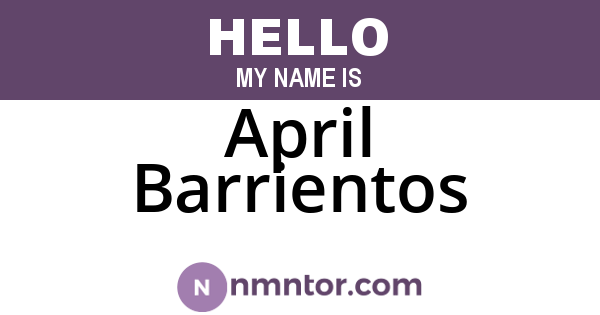 April Barrientos