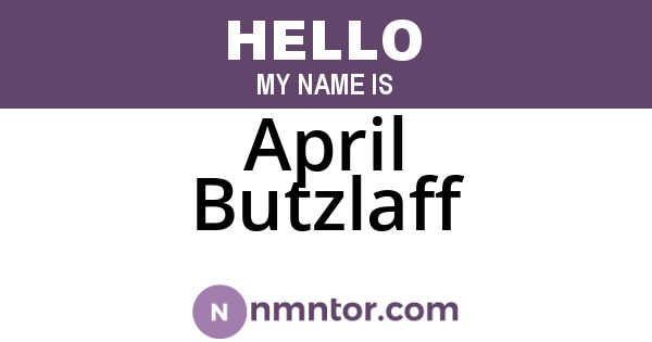 April Butzlaff