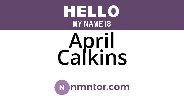 April Calkins