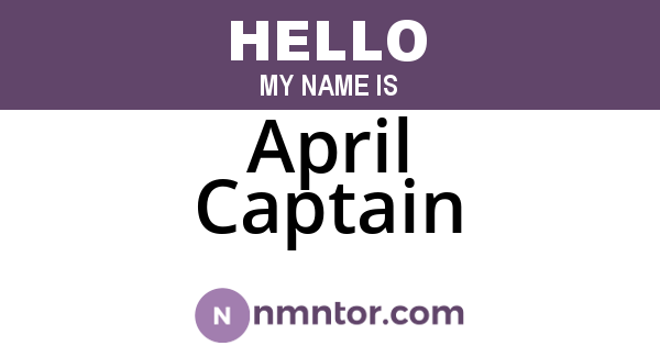 April Captain