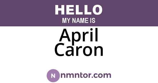 April Caron