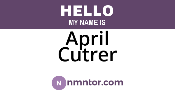 April Cutrer