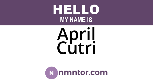 April Cutri