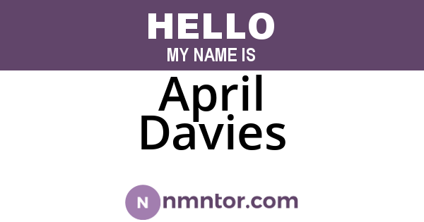 April Davies