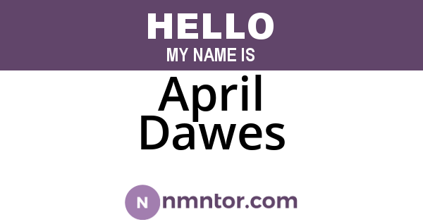 April Dawes