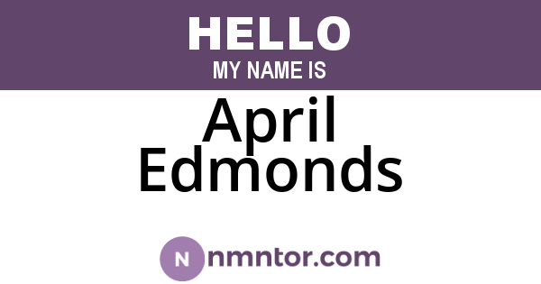April Edmonds