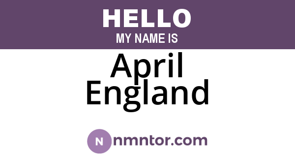 April England