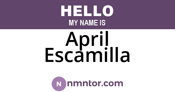April Escamilla