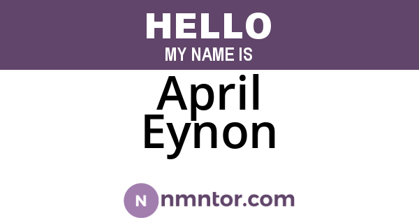 April Eynon