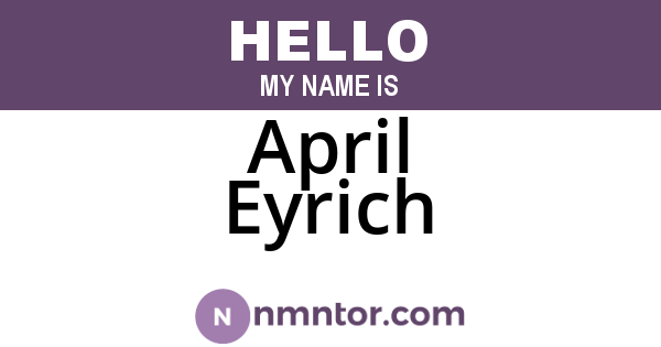April Eyrich
