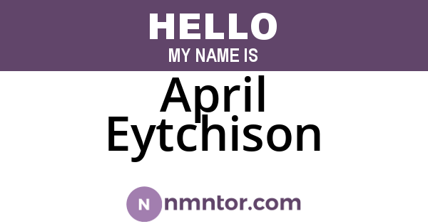 April Eytchison