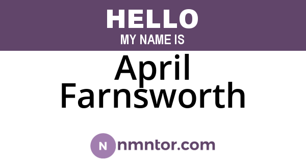 April Farnsworth