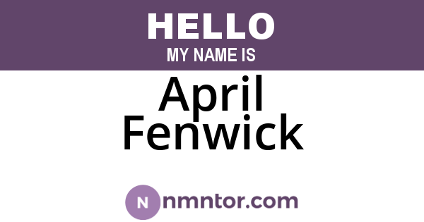 April Fenwick