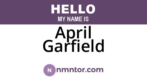April Garfield
