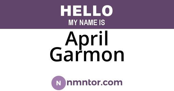 April Garmon
