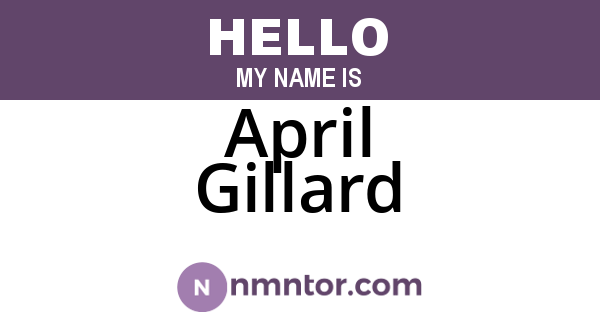 April Gillard
