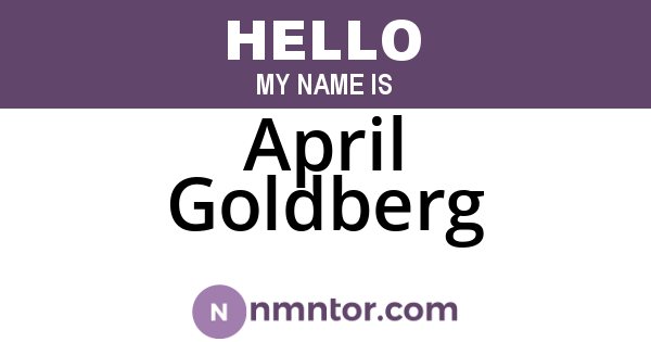 April Goldberg