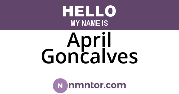 April Goncalves