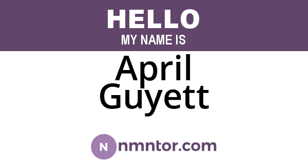 April Guyett