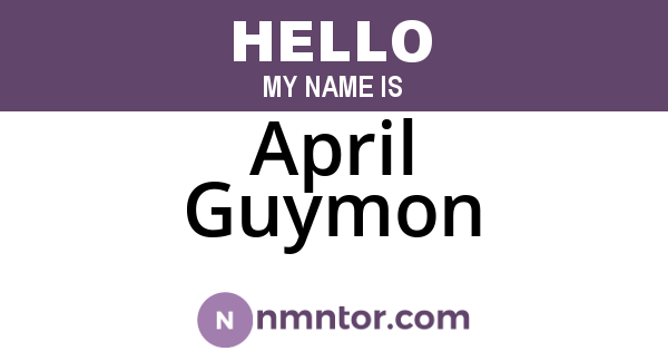 April Guymon