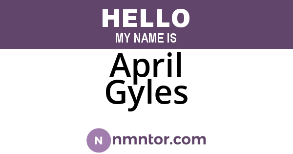 April Gyles