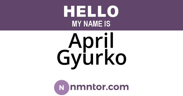 April Gyurko